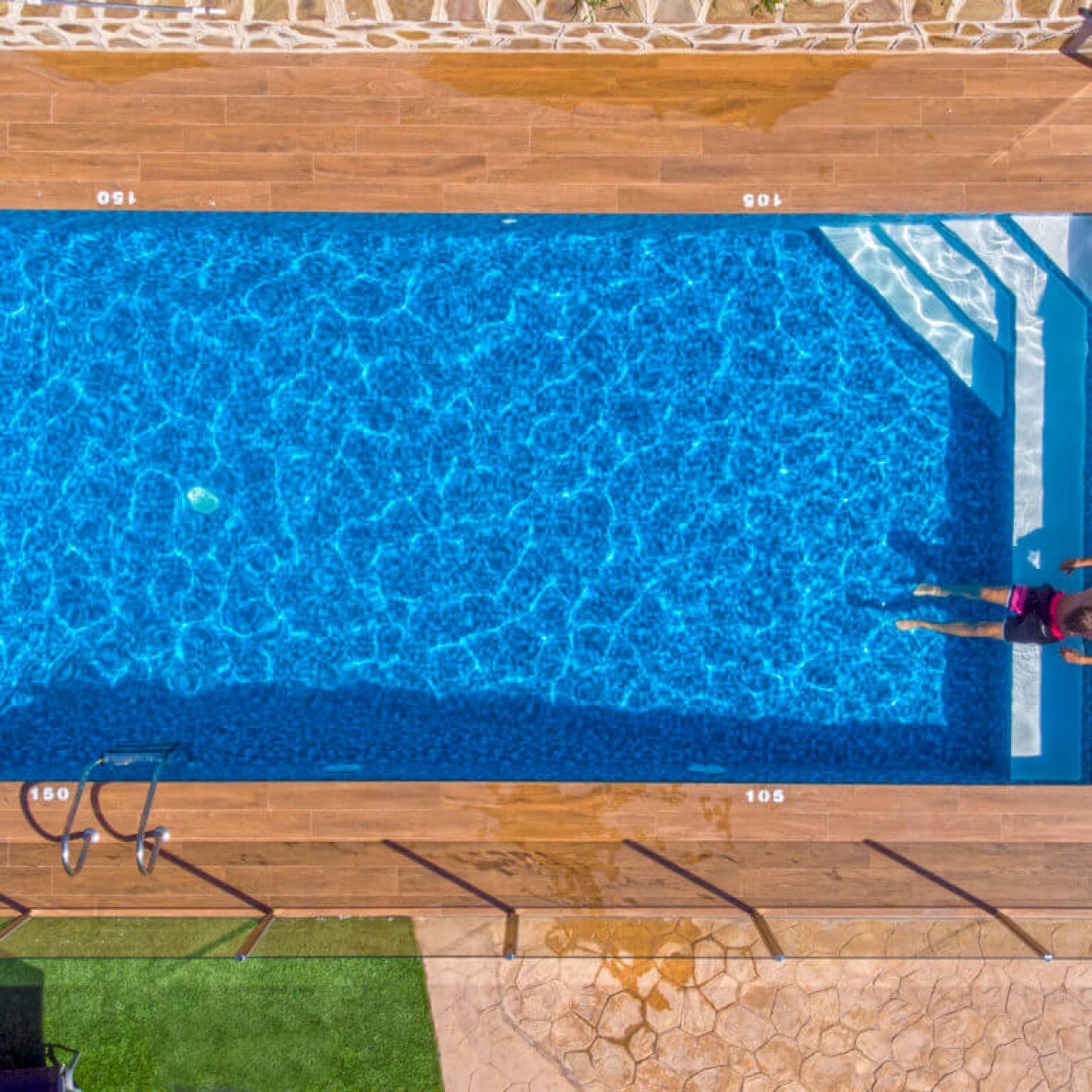 Пленка для бассейна ПВХ CGT Alkor AQUADECOR PF4000 Jellistone Blue Pearl 1,5мм 25х1,65м (41091600)